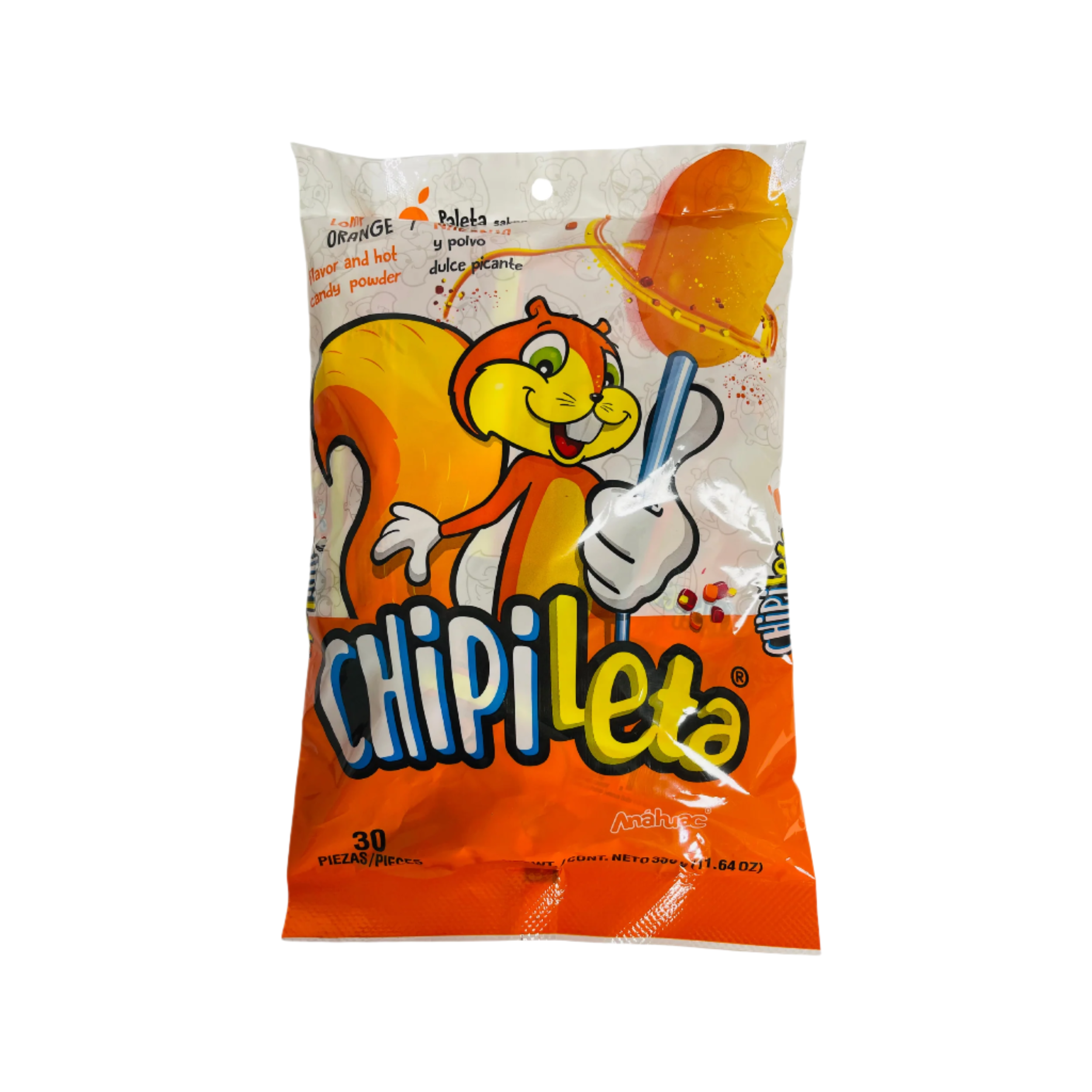 spicy orange flavored lollipop